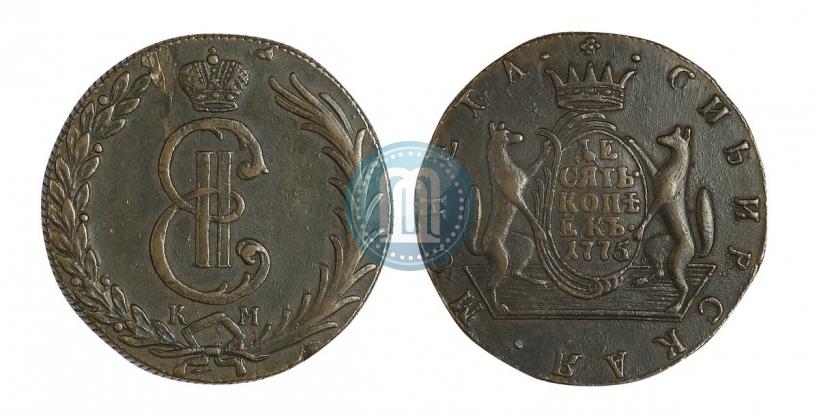 Picture 10 kopecks 1775 year КМ 