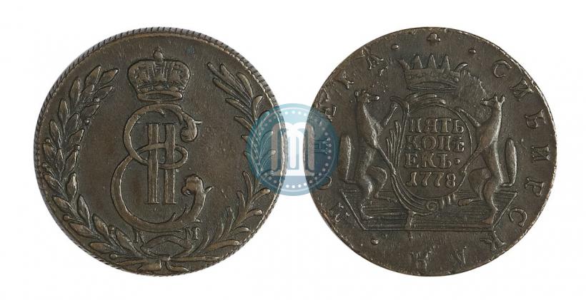 Picture 5 kopecks 1778 year КМ 