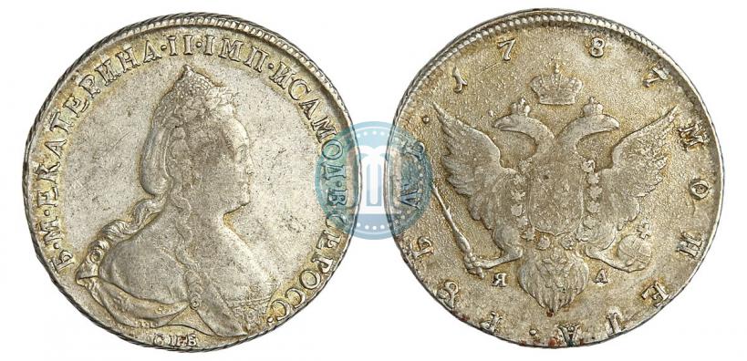 Picture 1 rouble 1787 year СПБ-ЯА 