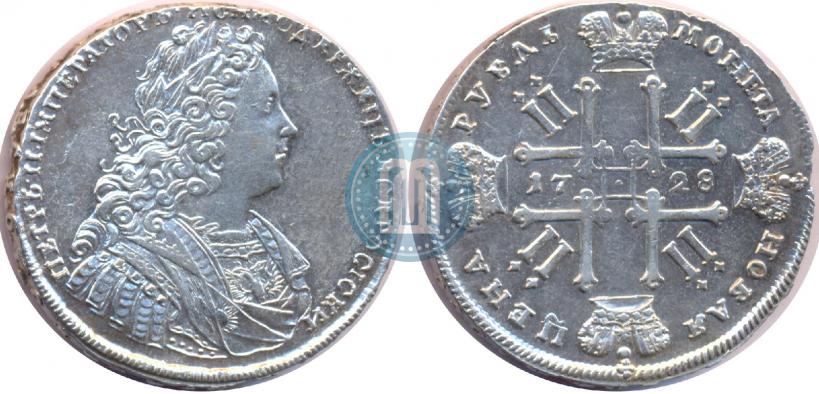 Picture 1 rouble 1728 year  "Type of 1728"