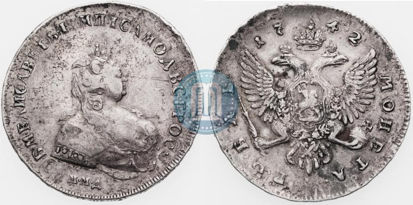 Picture 1 rouble 1742 year ММД 