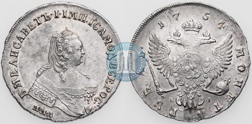 Picture 1 rouble 1754 year ММД-ЕI 