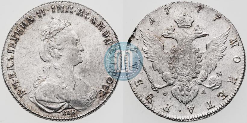 Picture 1 rouble 1777 year СПБ-ФЛ 
