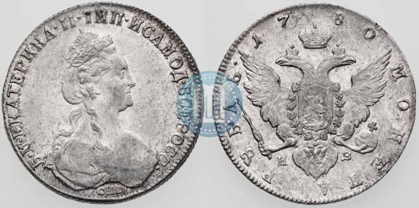 Picture 1 rouble 1780 year СПБ-ИЗ 