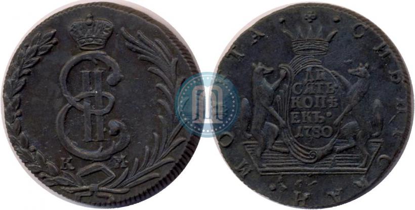 Picture 10 kopecks 1780 year КМ 