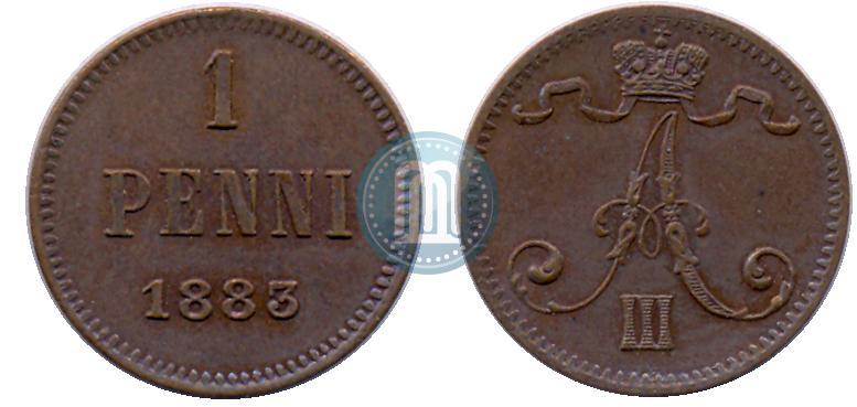 Фото 1 пенни 1883 года  