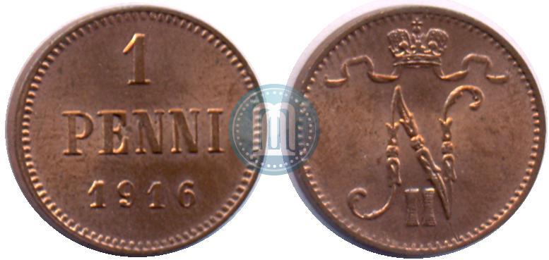 Фото 1 пенни 1916 года  