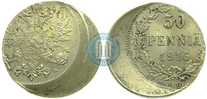 Picture 50 pennia 1916 year S 