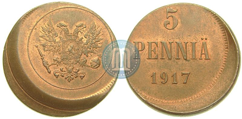 Фото 5 пенни 1917 года  