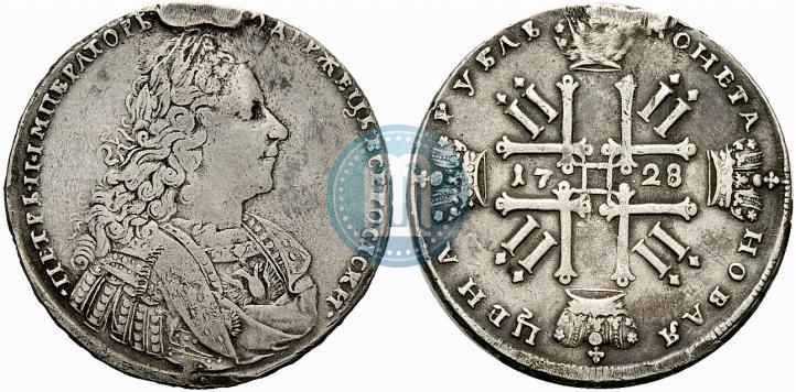 Picture 1 rouble 1728 year  "Type of 1728"
