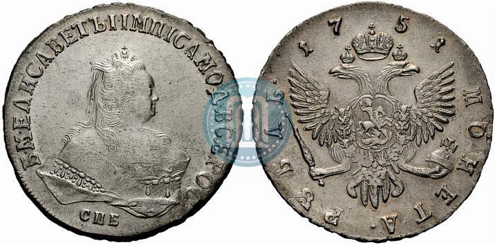 Picture 1 rouble 1751 year СПБ 