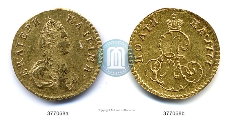 Фото Полтина 1777 года  