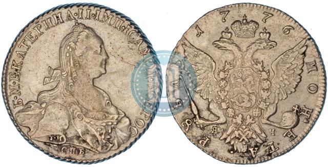 Picture 1 rouble 1776 year СПБ-ЯЧ 