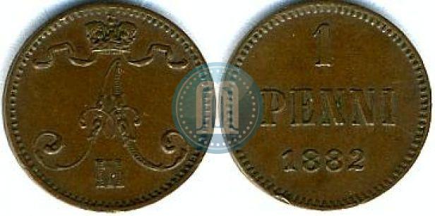 Фото 1 пенни 1882 года  