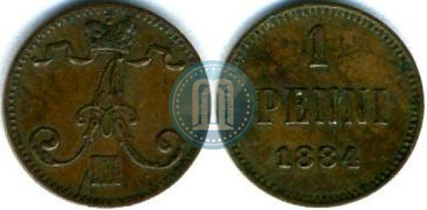Фото 1 пенни 1884 года  