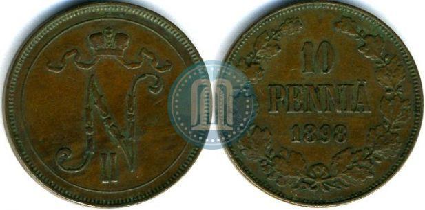 Фото 10 пенни 1898 года  