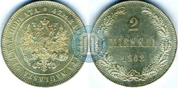 Picture 2 markkaa 1908 year L 