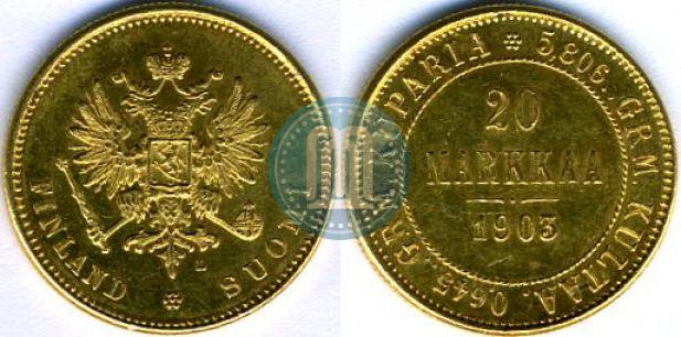 Picture 20 markkaa 1903 year L 