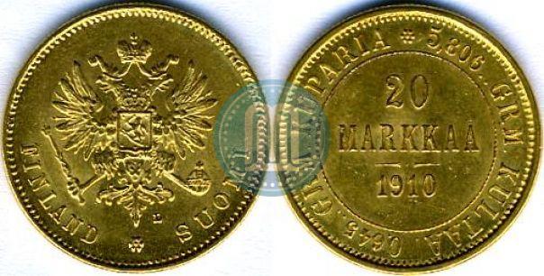 Picture 20 markkaa 1910 year L 