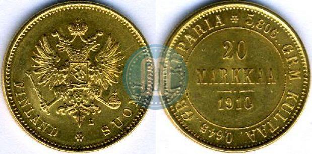 Picture 20 markkaa 1910 year L 