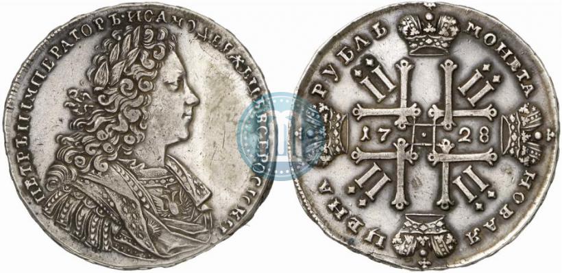 Фото 1 рубль 1728 года  "Тип 1728"