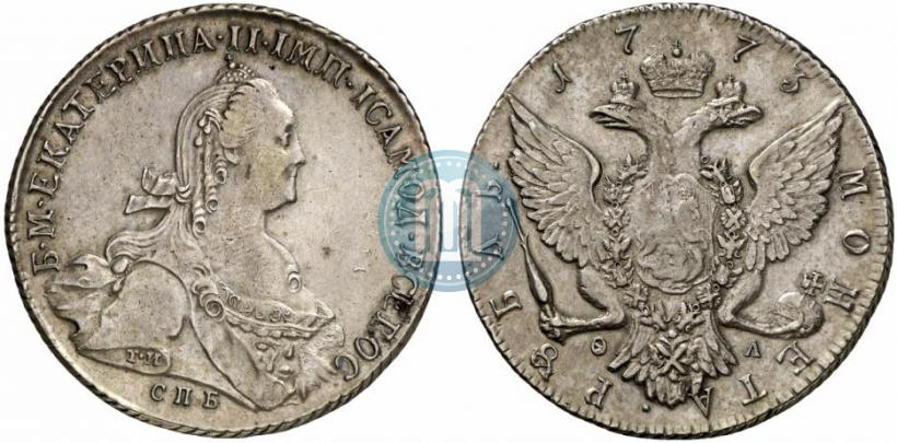Фото 1 рубль 1773 года СПБ-ФЛ 