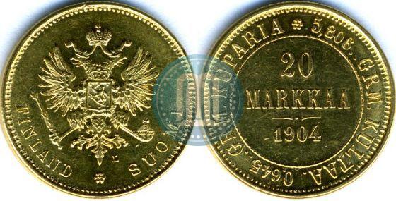 Picture 20 markkaa 1904 year L 