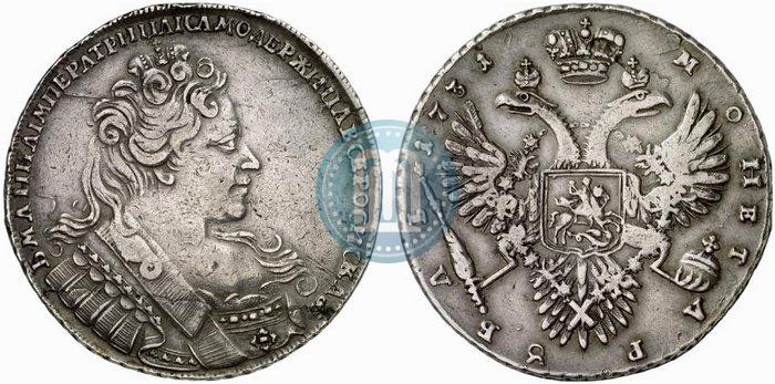 Picture 1 rouble 1731 year  