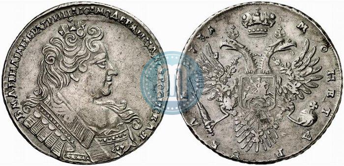 Picture 1 rouble 1731 year  