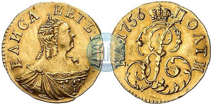 Фото Полтина 1756 года  