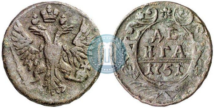 Фото Денга 1751 года  