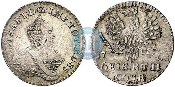 Picture 1/6 Thaler 1761 year  