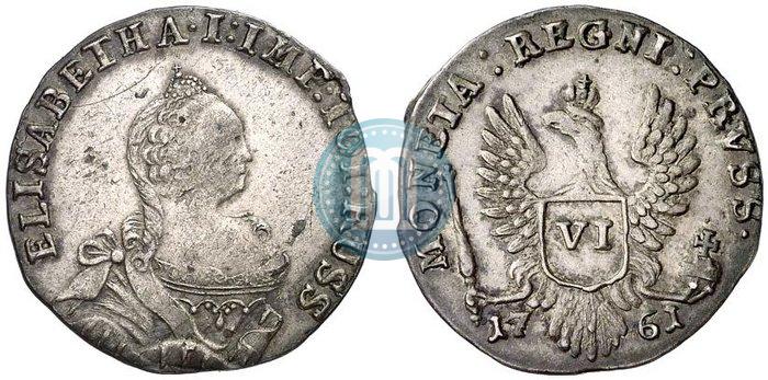 Picture 6 groszy 1761 year  