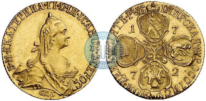 Picture 5 roubles 1772 year СПБ 