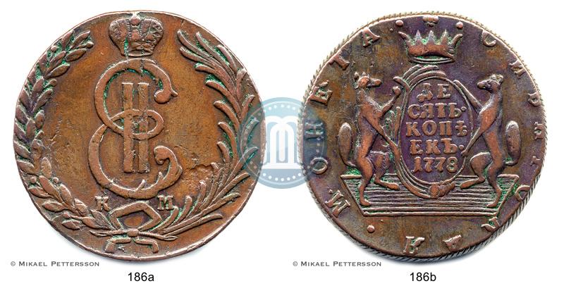 Picture 10 kopecks 1778 year КМ 