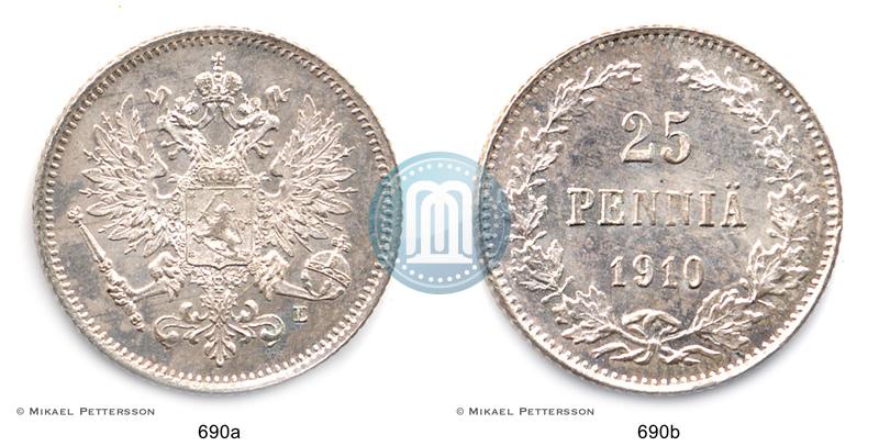 Picture 25 pennia 1910 year L 