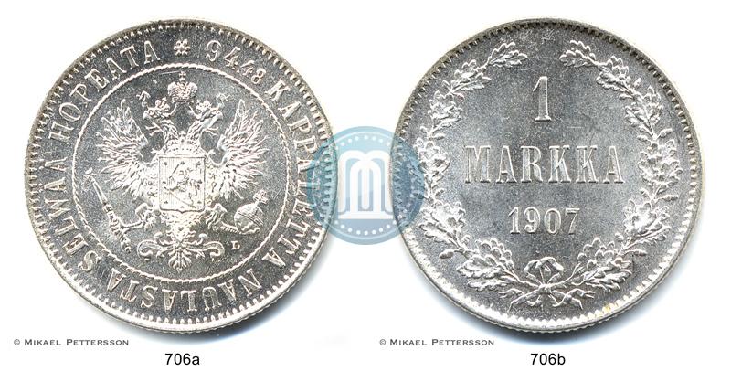 Picture 1 markka 1907 year L 