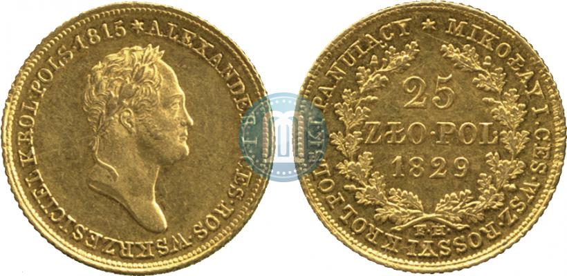 Picture 25 złotych 1829 year FH 