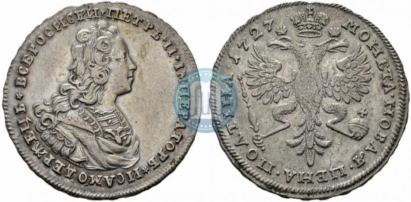 Фото Полтина 1727 года  "Московский тип"