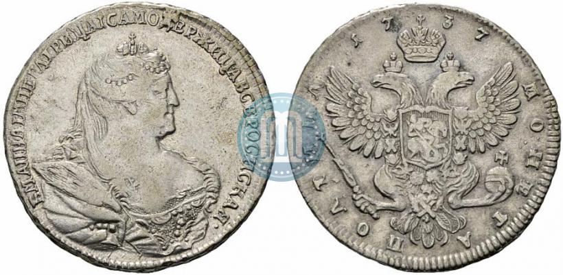 Фото Полтина 1737 года  "Московский тип"