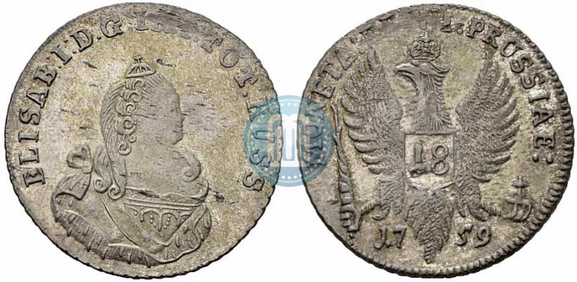 Picture 18 groszy 1759 year  