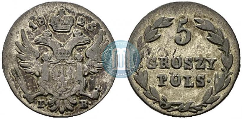 Фото 5 грошей 1825 года IB 