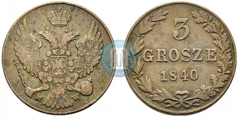 Picture 3 grosze 1840 year MW 