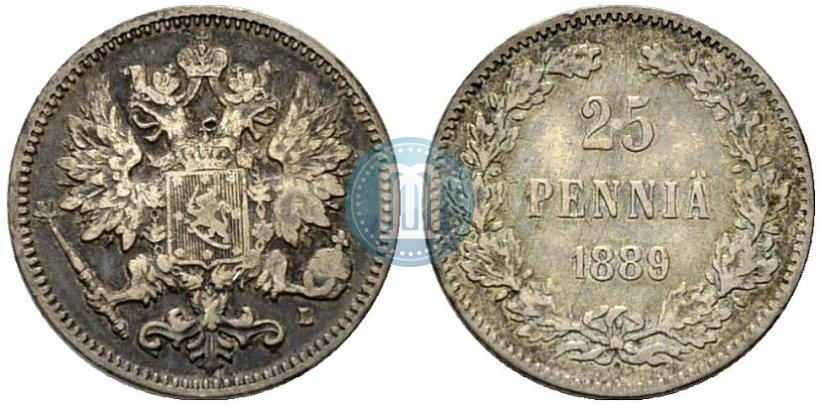 Picture 25 pennia 1889 year L 