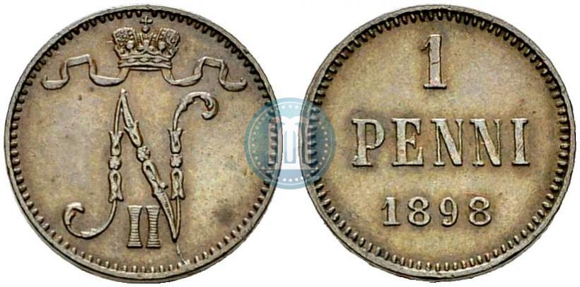 Фото 1 пенни 1898 года  