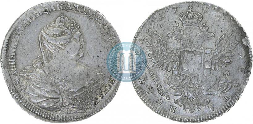 Фото Полтина 1737 года  "Московский тип"