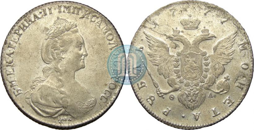 Picture 1 rouble 1777 year СПБ-ФЛ 