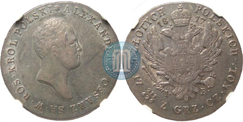 Picture 5 złotych 1817 year IB 