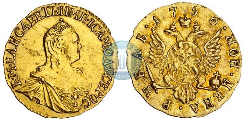 Picture 1 rouble 1756 year  
