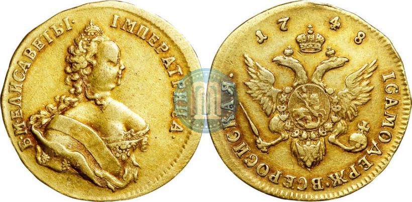 Фото 1 червонец 1748 года  